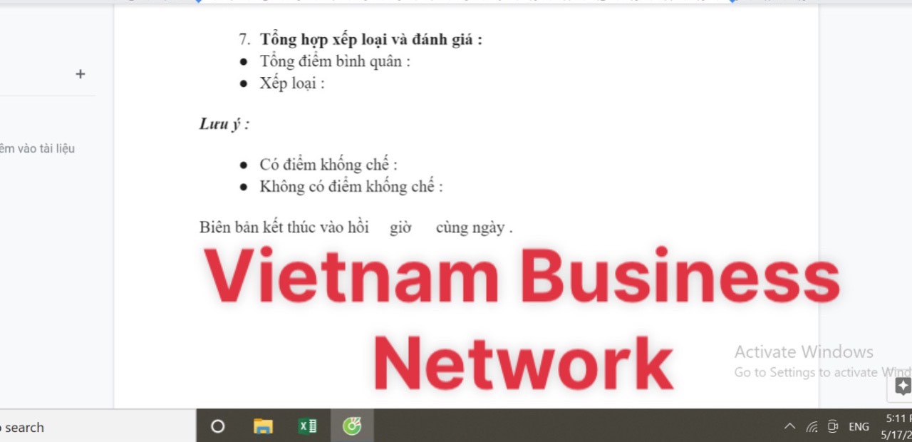 Biểu Mẫu biên bản rút kinh nghiệm