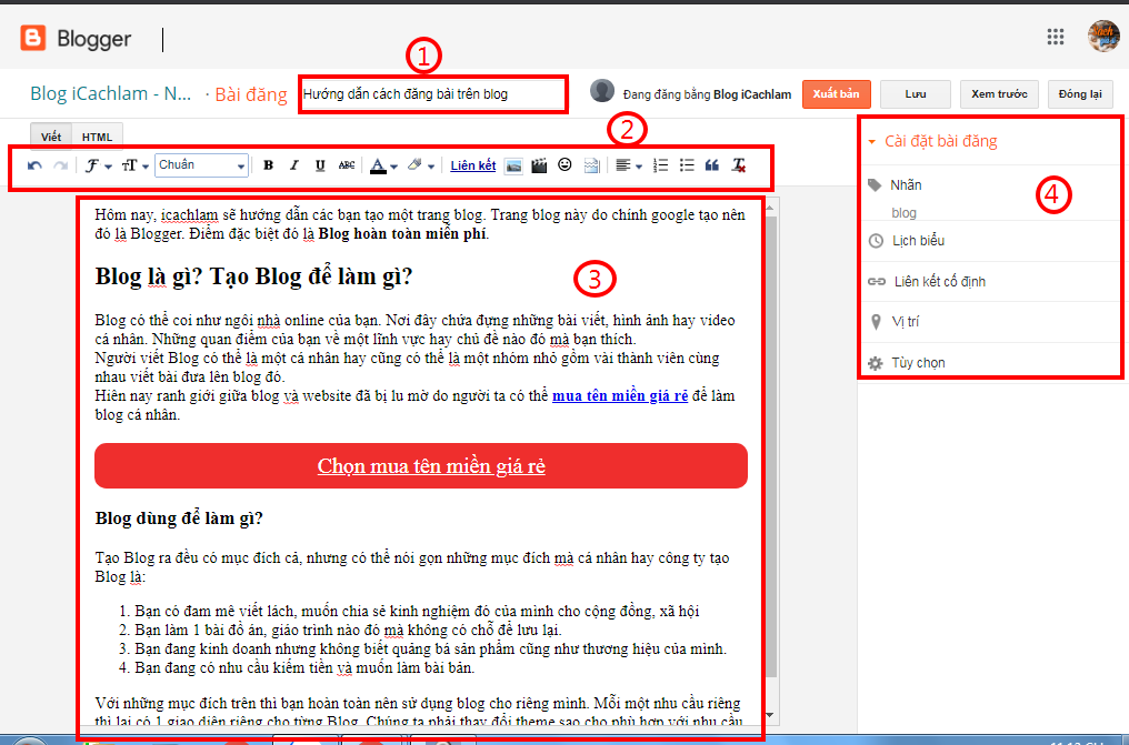 Hướng Dẫn Cách Đăng Nhập Vào Blogspot (Blogger) Cách Tạo Blog Spot Bằng Gmail