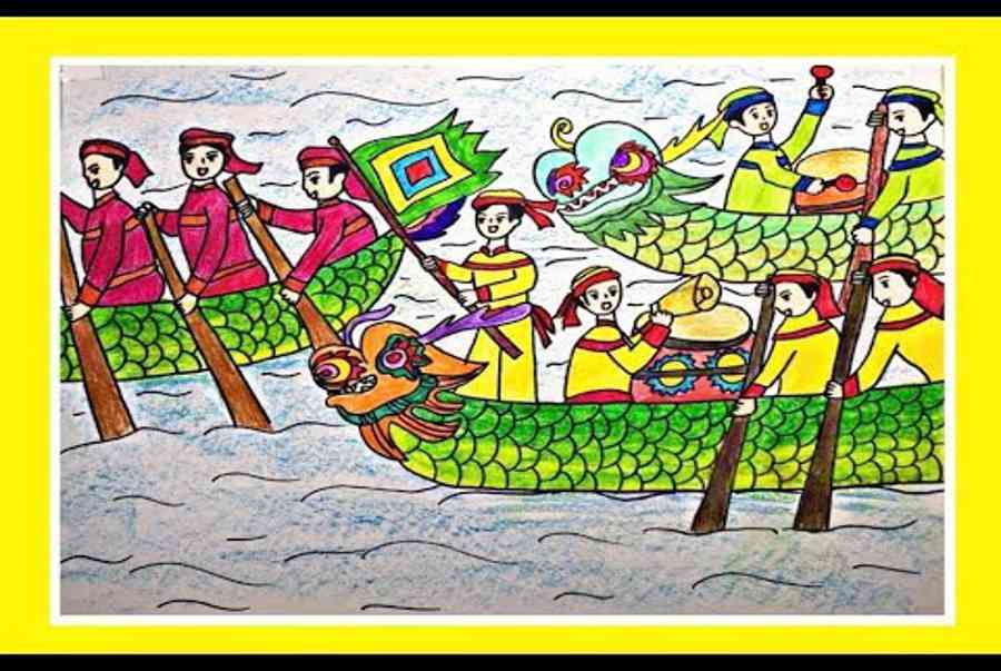 Vẽ Tranh Vẽ Đề Tài Lễ Hội Chọi Gà Vẽ Tranh Đề Tài Ngày Tết Và Mùa Xuân   EUVietnam Business Network EVBN