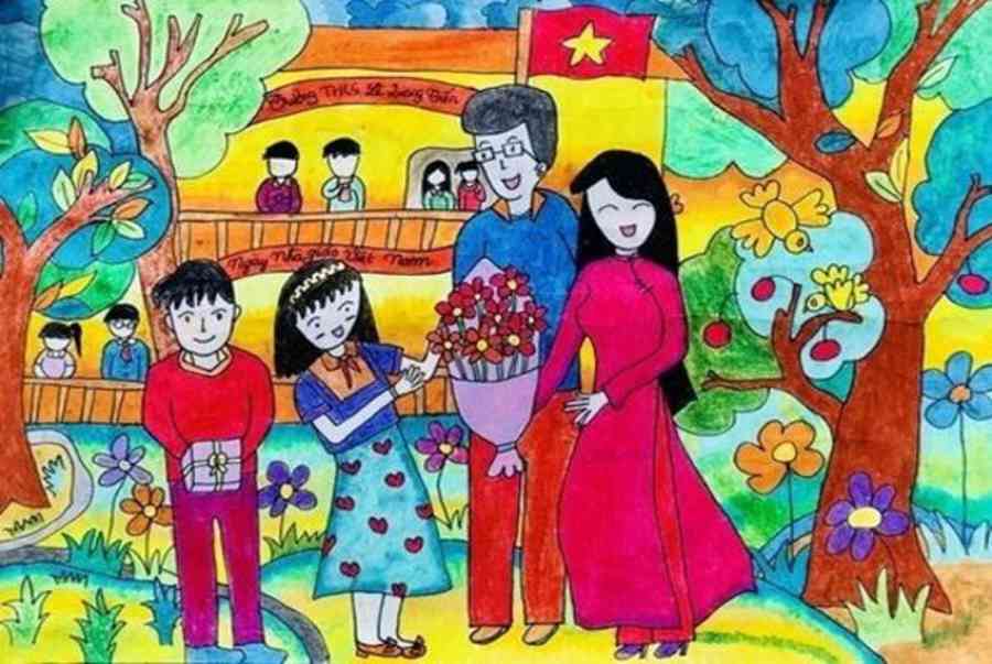Cách Vẽ Cô Giáo Và Học Sinh Đơn Giản - Eu-Vietnam Business Network (Evbn)