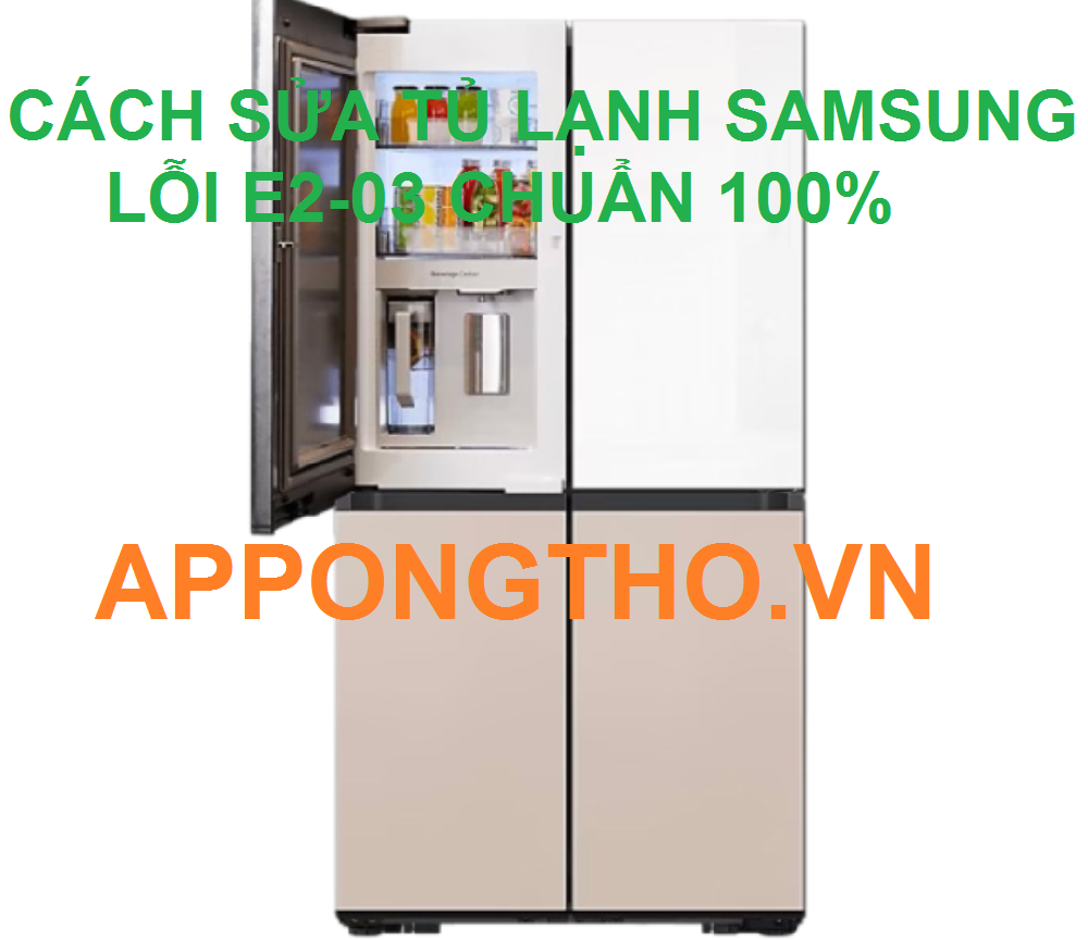 Cách Sửa Lỗi E2-03 Tủ Lạnh Samsung Side by Side Cùng App Ong Thợ